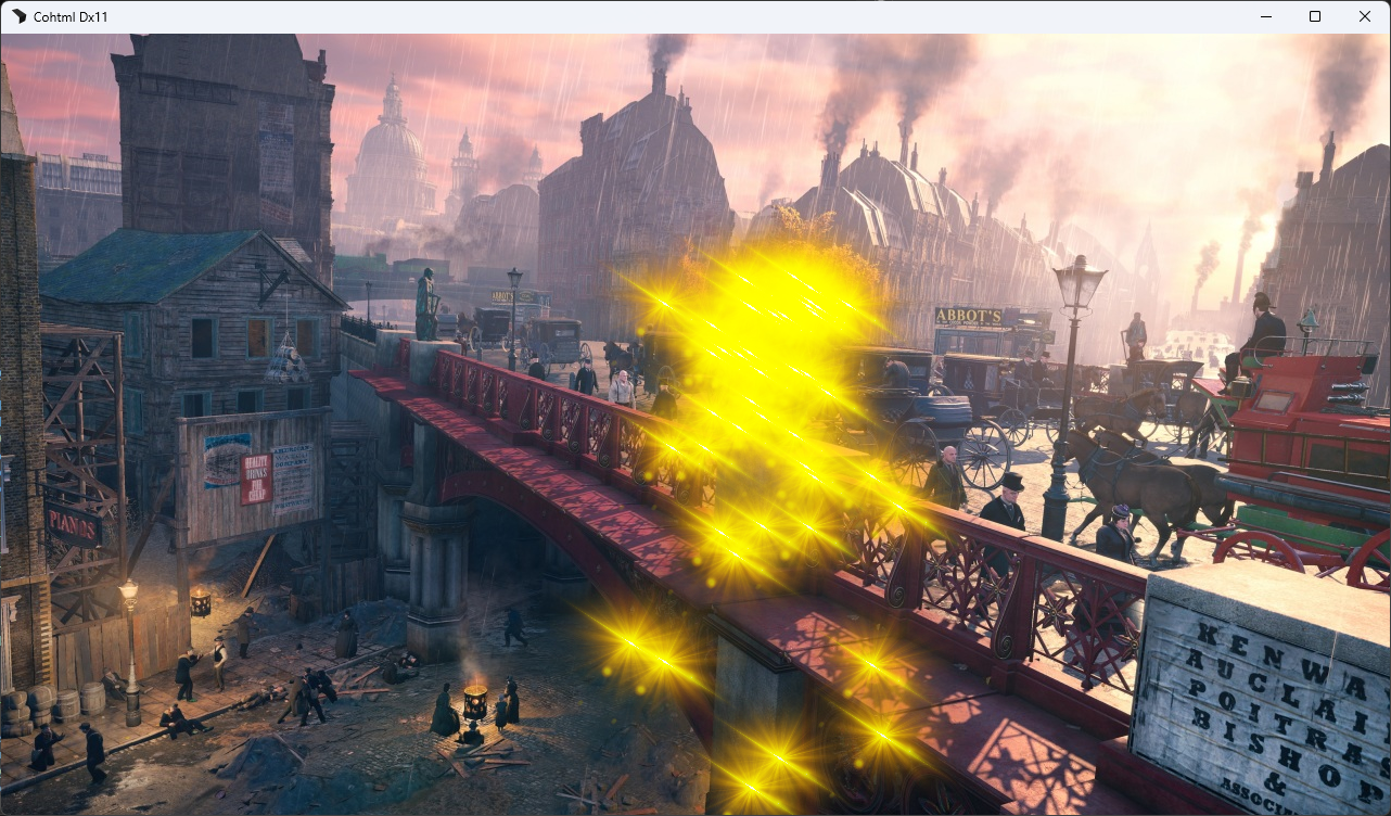 Additively blended paritcles Particles that do not blend with game content